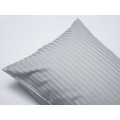 Belledorm Hotel Suite Satin Stripe Platinum 540 Thread Count Pillowcases